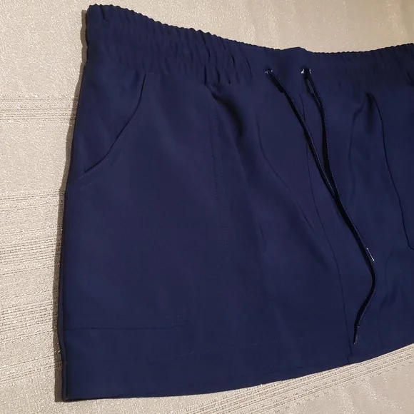 JAG New Solid Skirted Swim Boardshort with Built-in Brief NWT Navy Women's L - Picture 5 of 11
